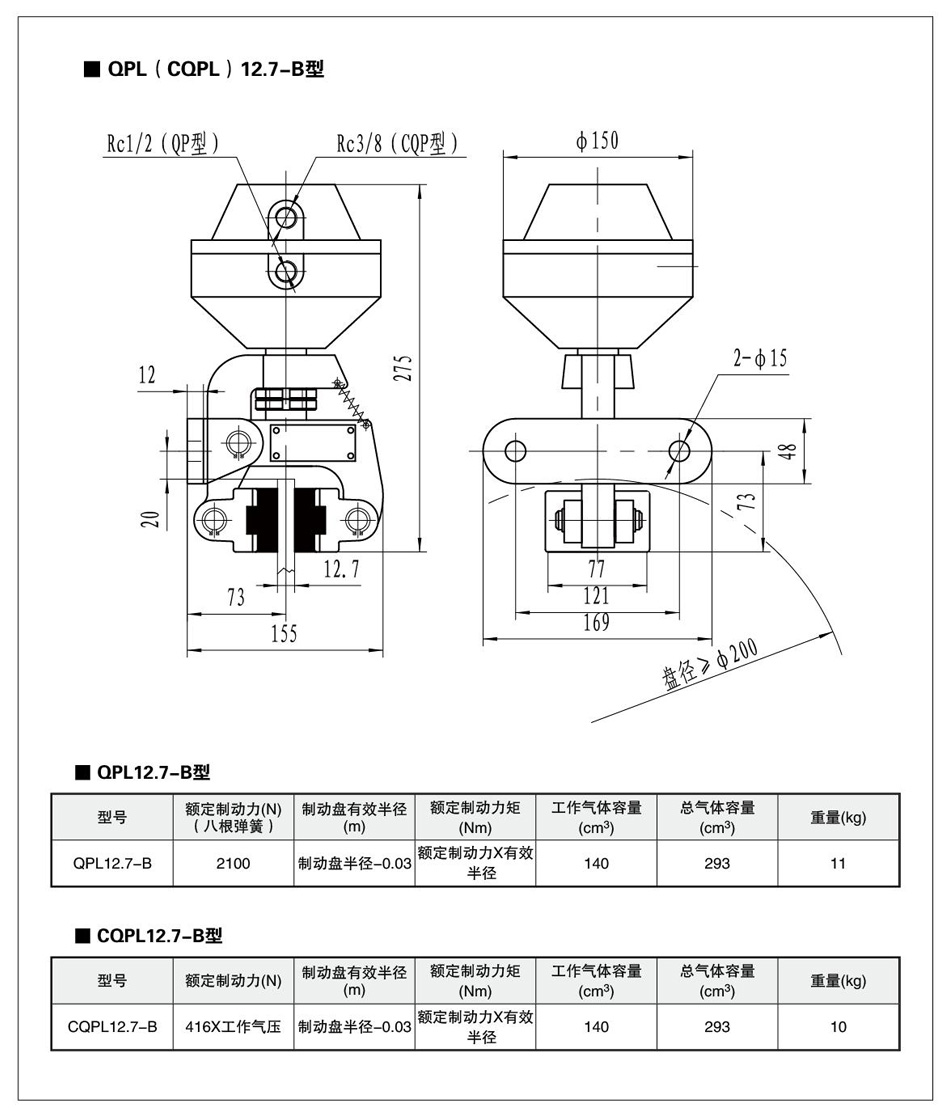 QP12.7L-B